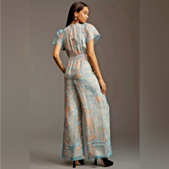 Anthropologie floral somerset jumpsuit - Picture 2 of 5